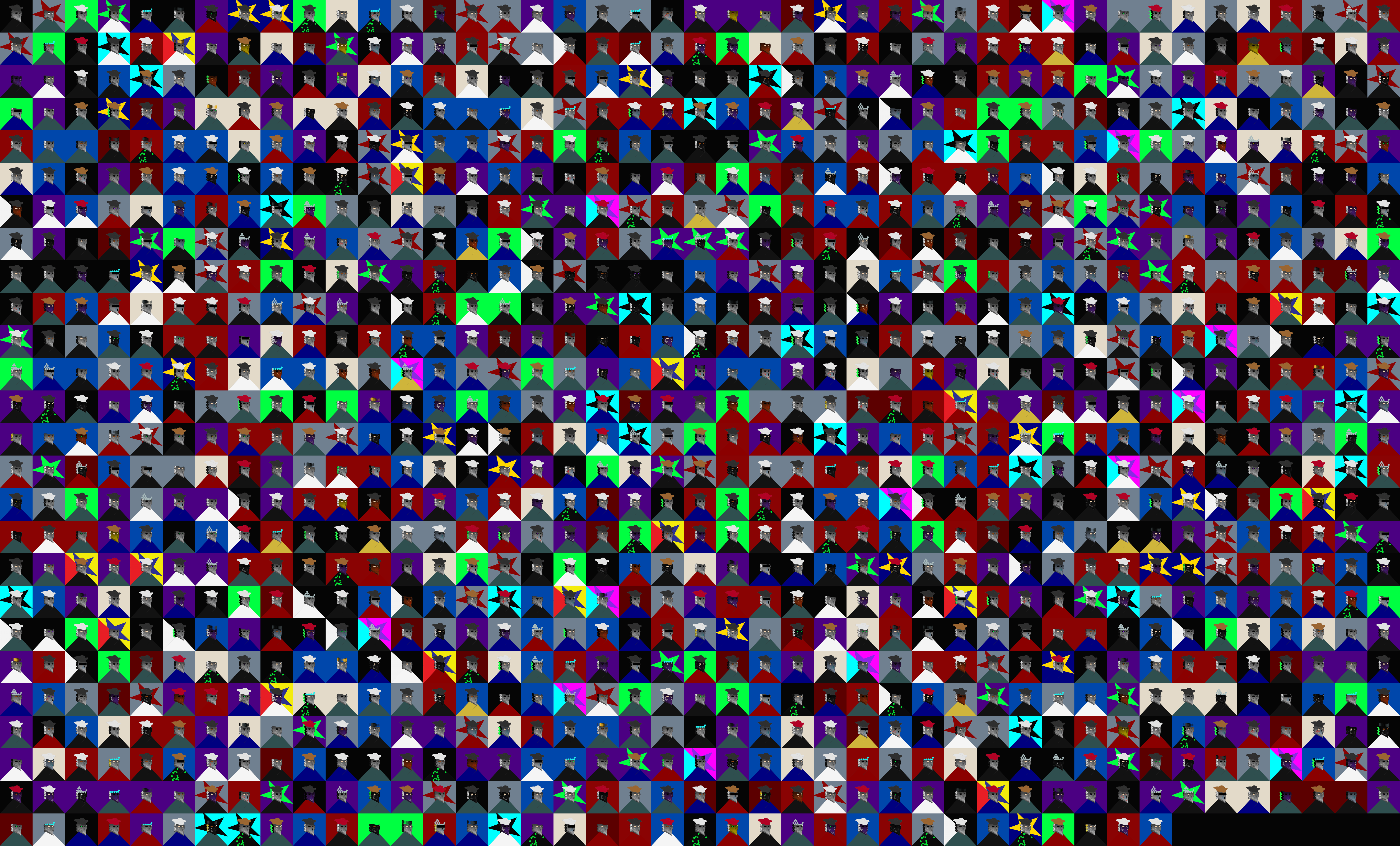 1111 Bauta Masks Grid